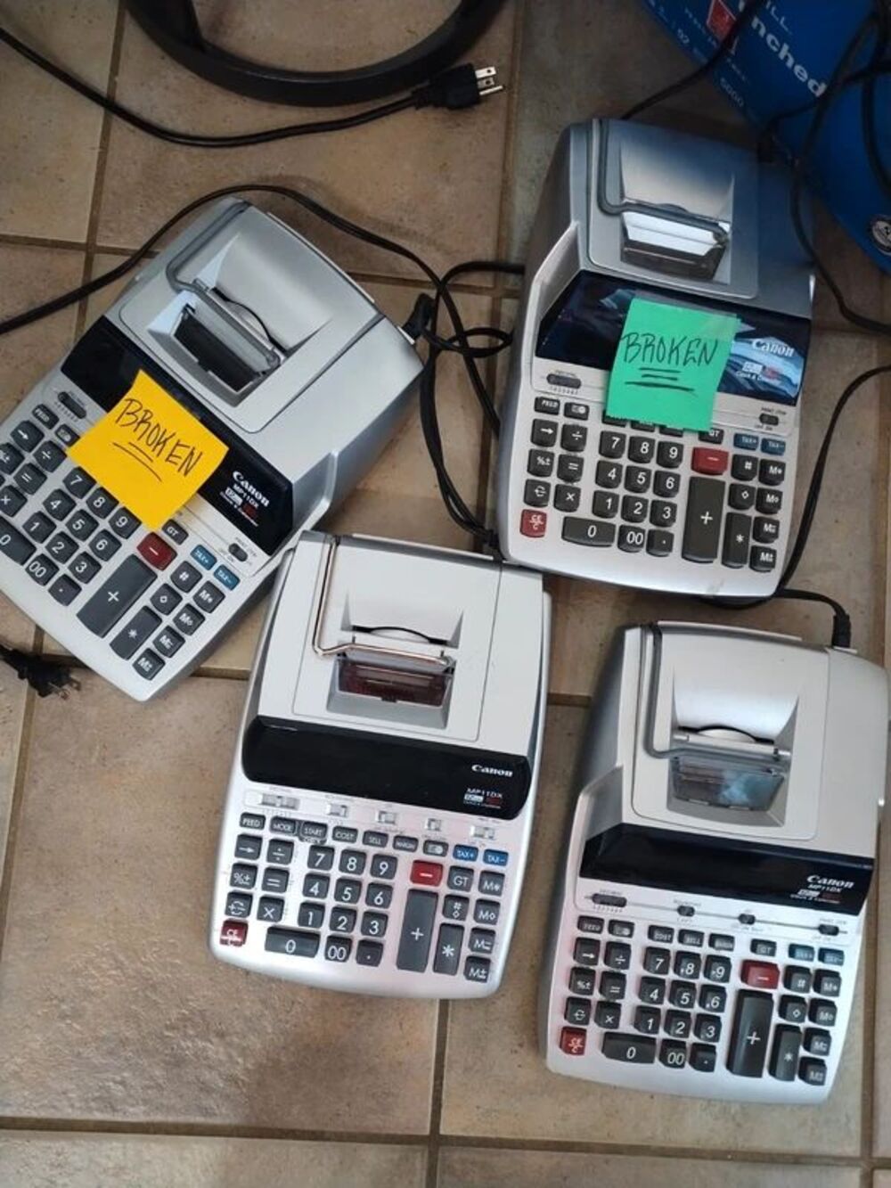 Assorted Untested/For Parts Canon MP11DX Printing Calculator